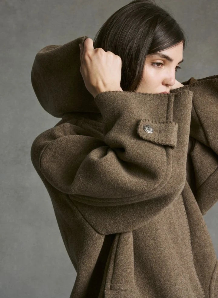 Hod - Carmen Coat | Taupe Brown