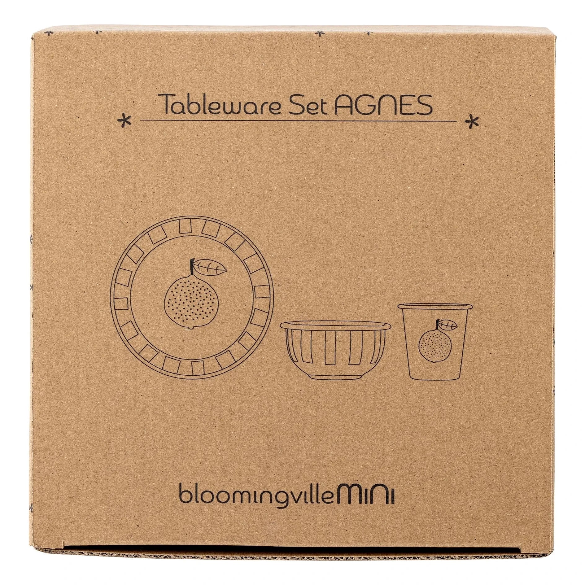 Bloomingville Mini - Agnes Enamel Dinner Set | White