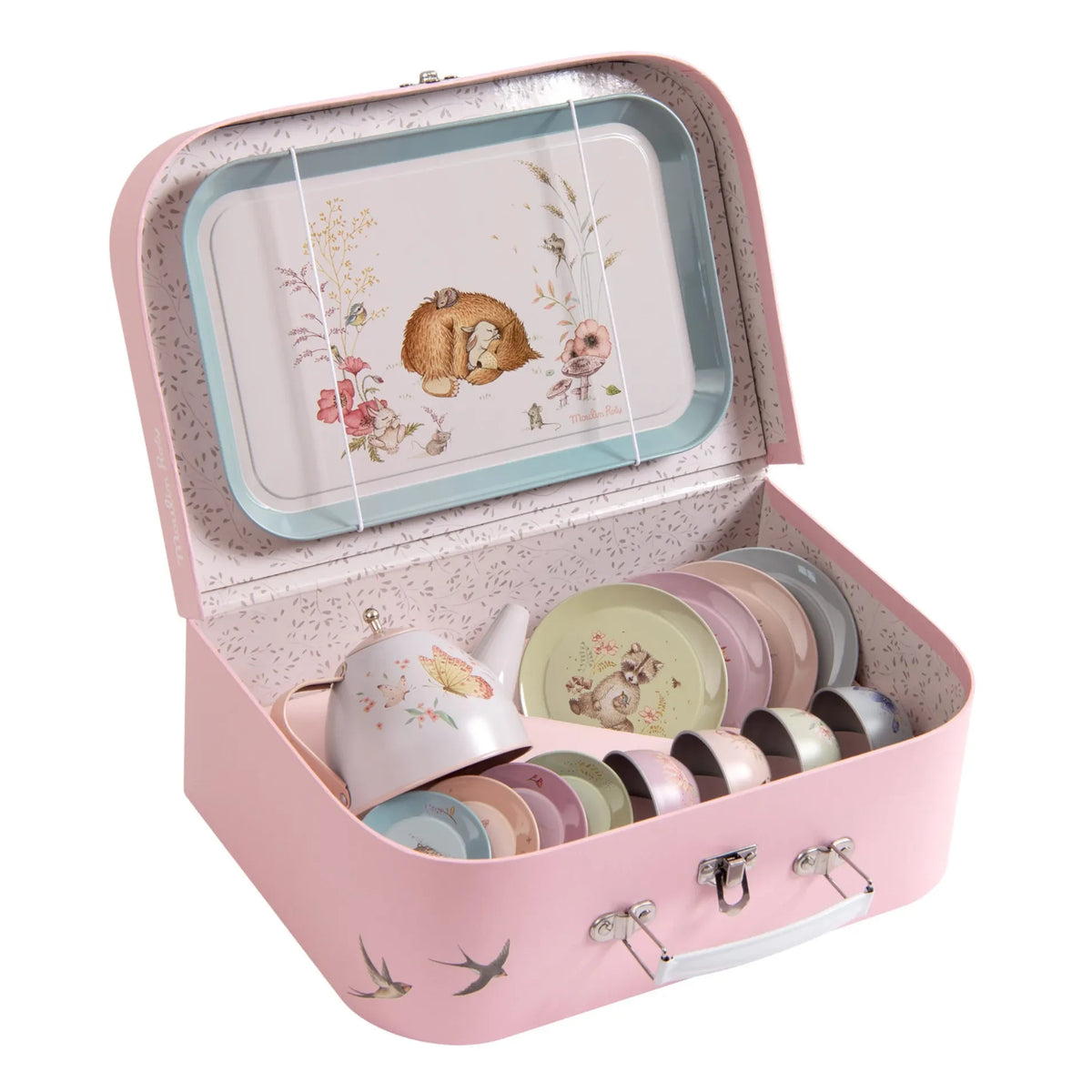 Moulin Roty - Les Rosalies metal tea service trolley
