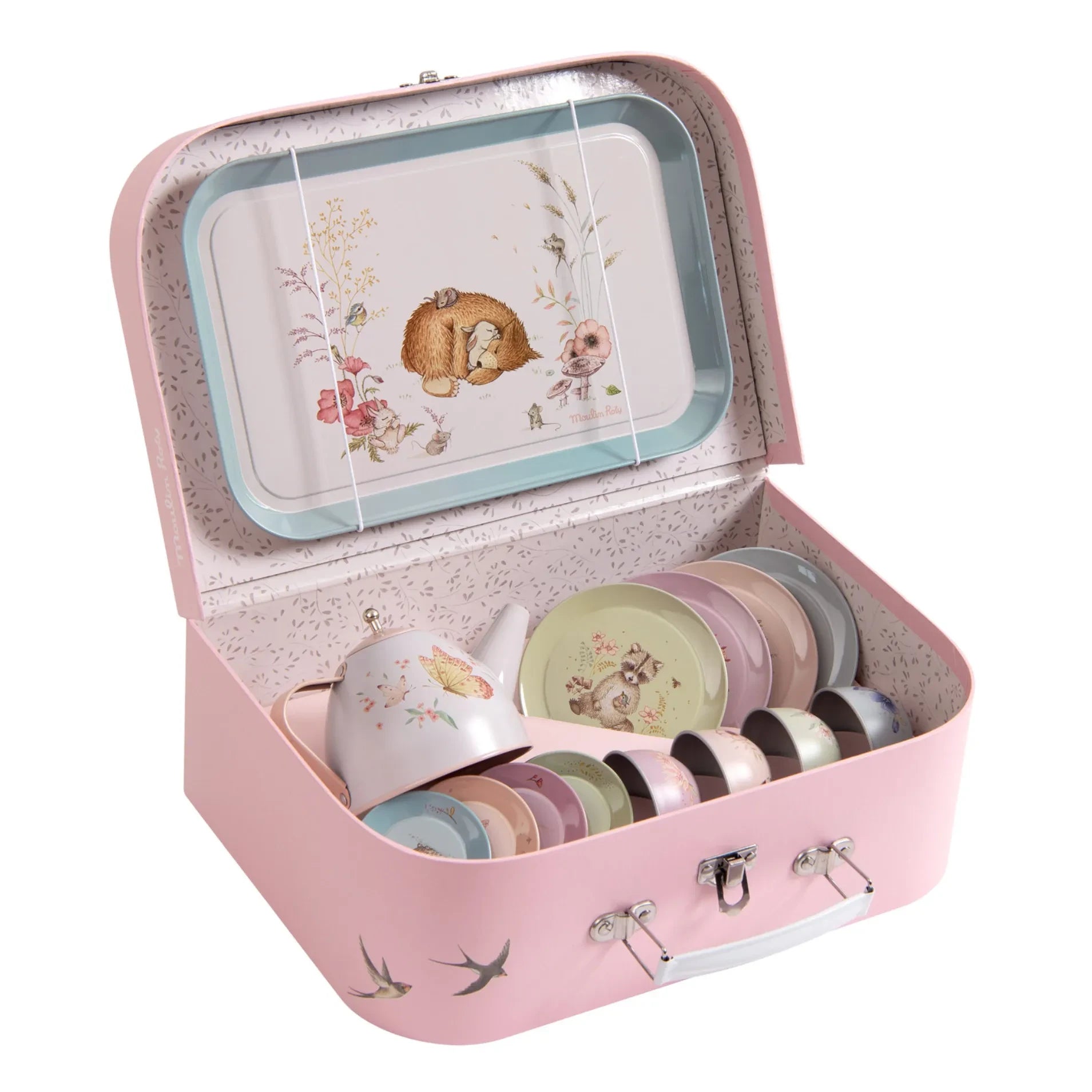 Moulin Roty - Les Rosalies metal tea service trolley