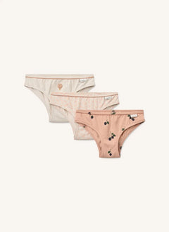 Liewood - 3-Pack Aylin Leopard Organic Cotton Panties | Light Pink