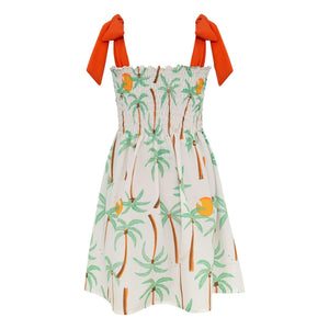 Pepita & Me - Waffle Palm Dress | Ivory