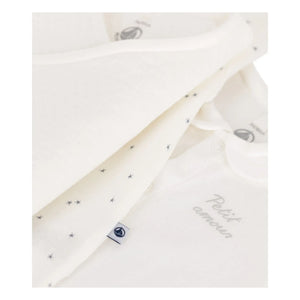 Petit Bateau - Maternity Suitcase with Heart Organic Cotton | Ecru