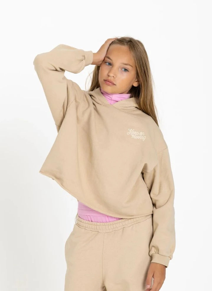 Smallable Kid - "Petal Keep On Moving" Sweatshirt | Beige