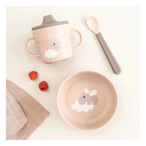 Done by deer - Happy Clouds Dinner Set | Peach