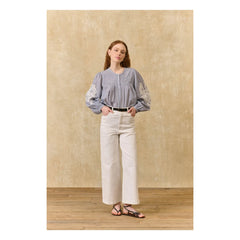 Louise Misha - Solange Cotton Pants | White