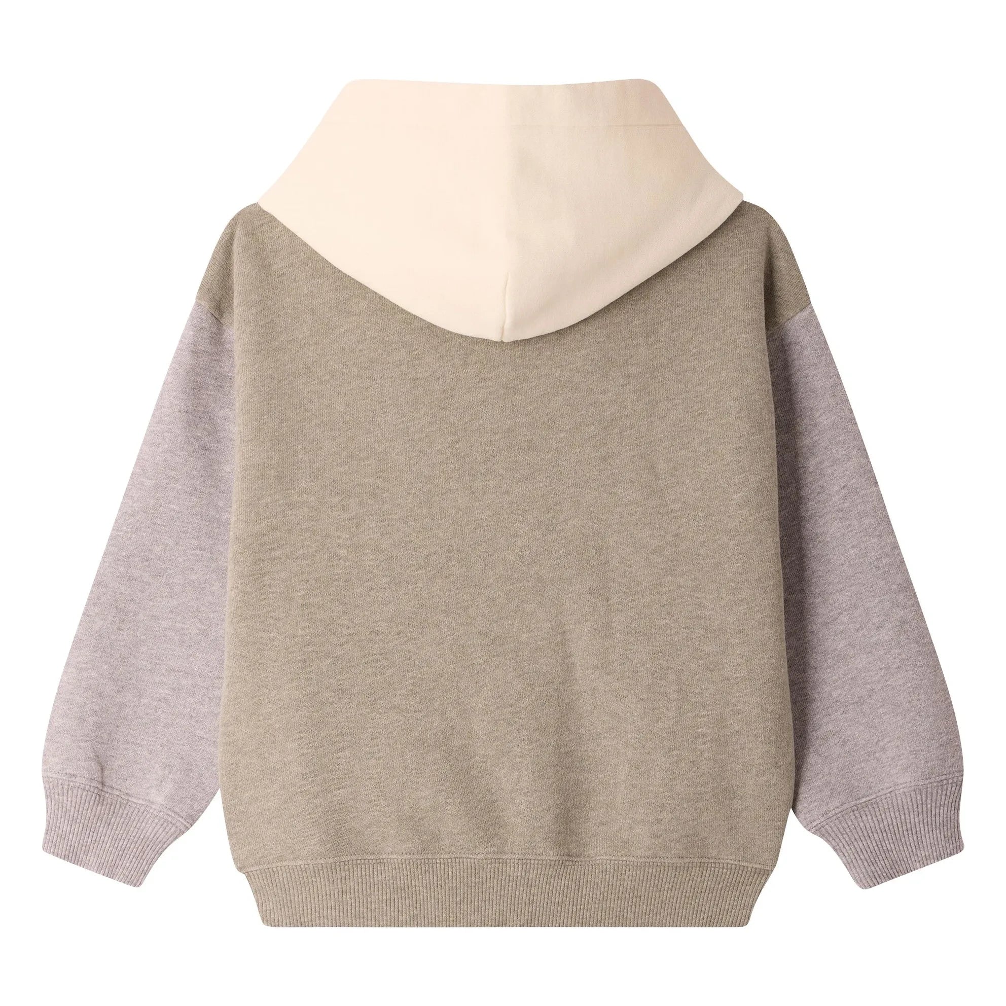 Bonpoint - Elroy Organic Cotton Chiné Hooded Zip-Up Sweatshirt | Khaki
