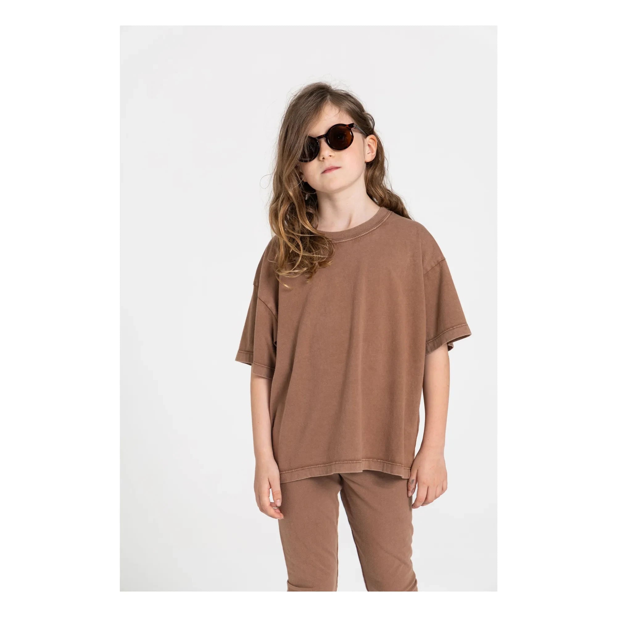 Smallable Kid - Liv Organic Cotton T-shirt | Brown