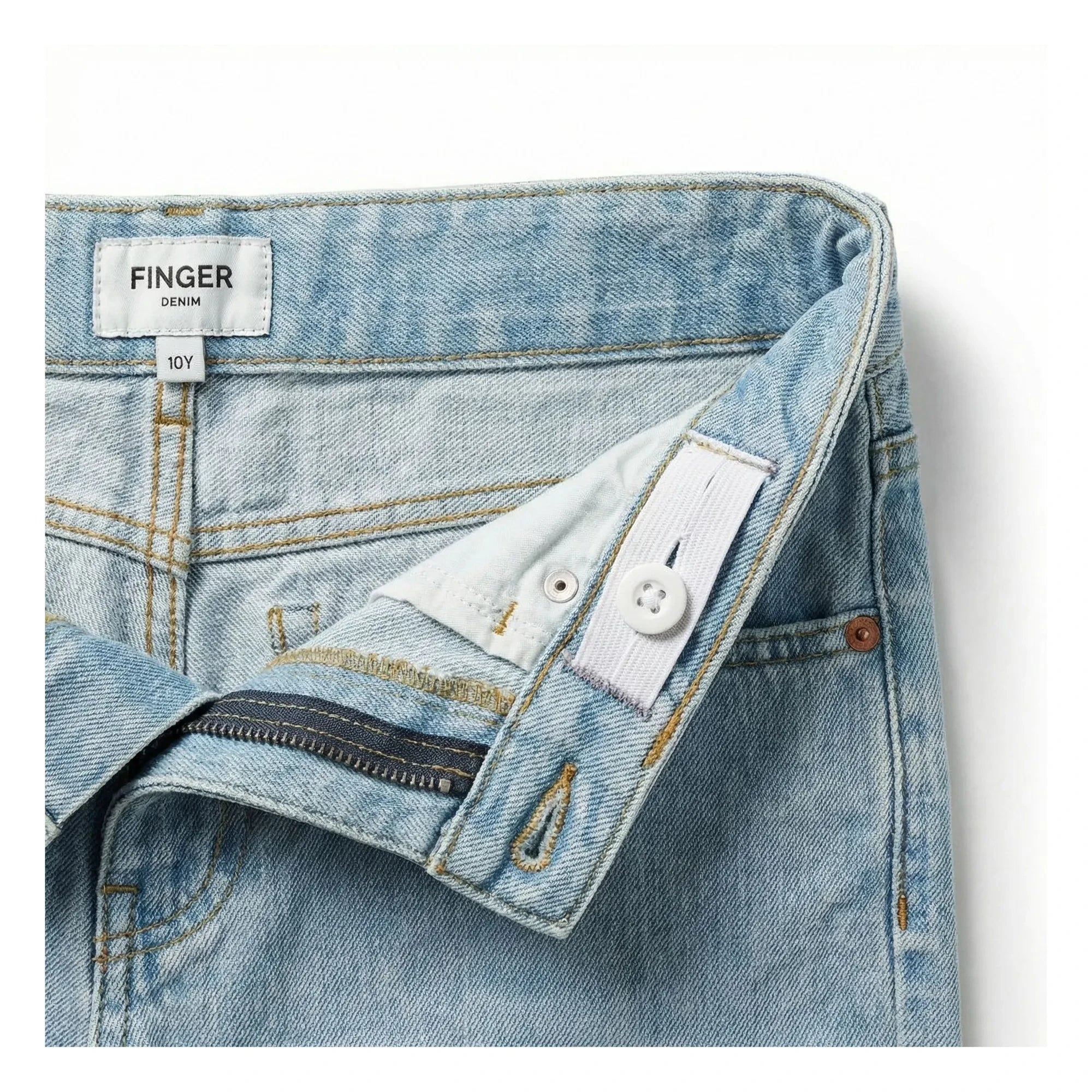 Finger in the Nose - Bermuda Denim Shorts | Light Denim
