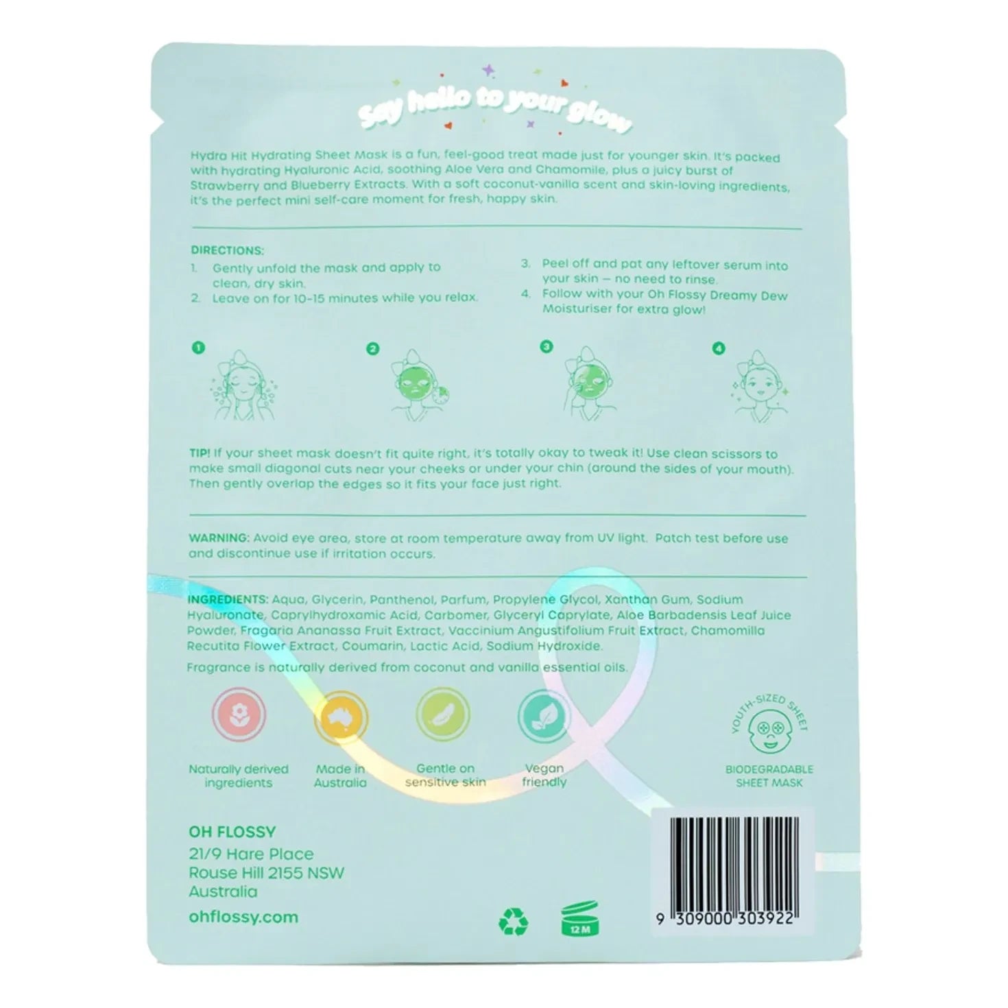 Oh Flossy - Moisturizing Coconut Mask