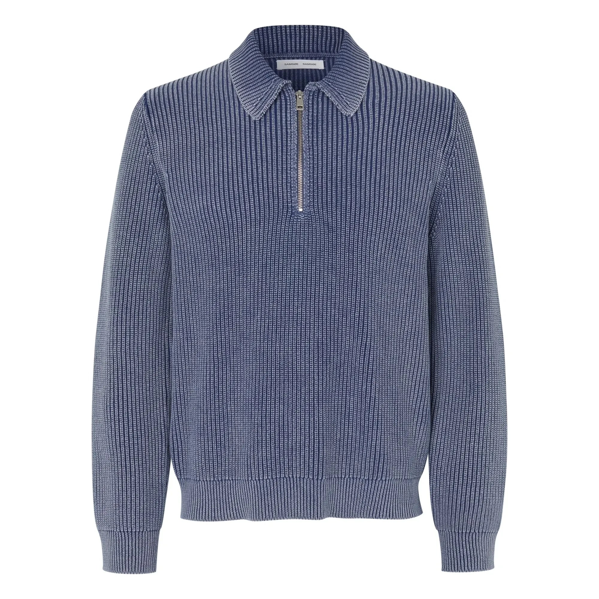 Samsoe Samsoe - Polo Neck Sweater | Steel