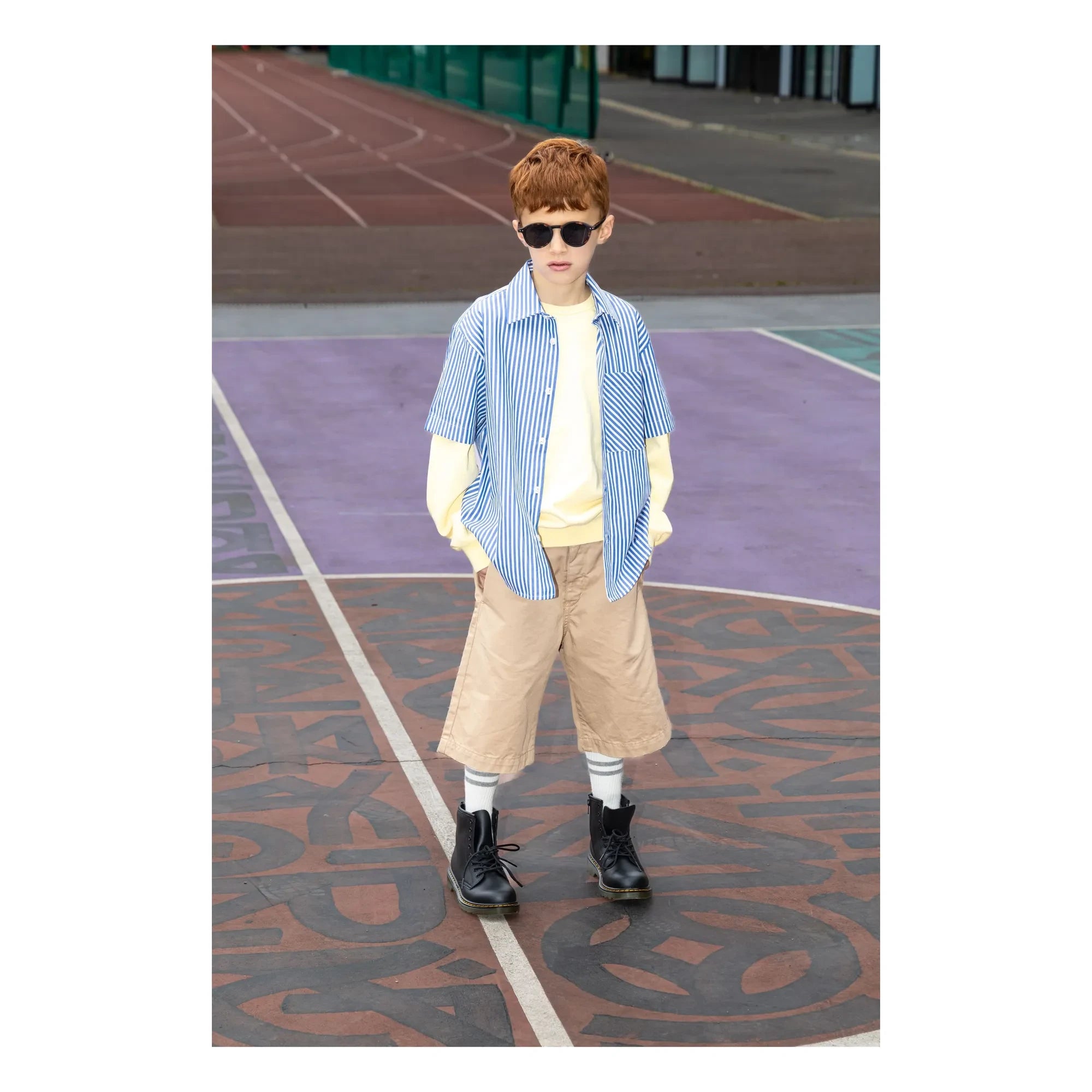 Finger in the nose - Rogue Striped Shirt | Blue