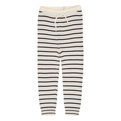 Copenhagen Colors - Merino Wool Striped Leggings | Brown