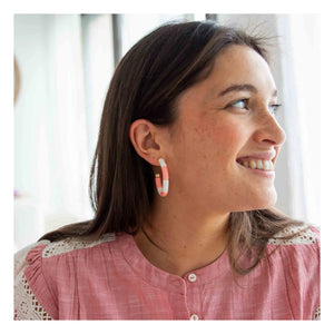 Parabaya - Personalized Bola Earrings | Pink