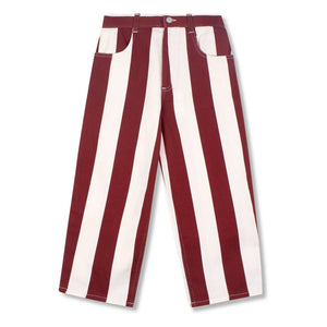 Wynken - Striped Jeans | Burgundy