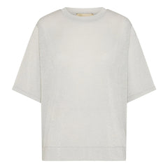 Momoni - Iora Metallic T-Shirt | Light Gray