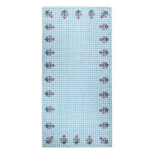Doing Goods - Iris Checkered Tablecloth | Blue
