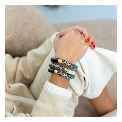 Parabaya - Capi 2 Bracelets | Dark Green