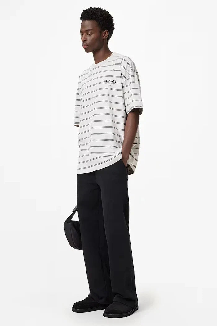 AllSaints erkek pamuklu UNDERGRND STRIPE SS tişört