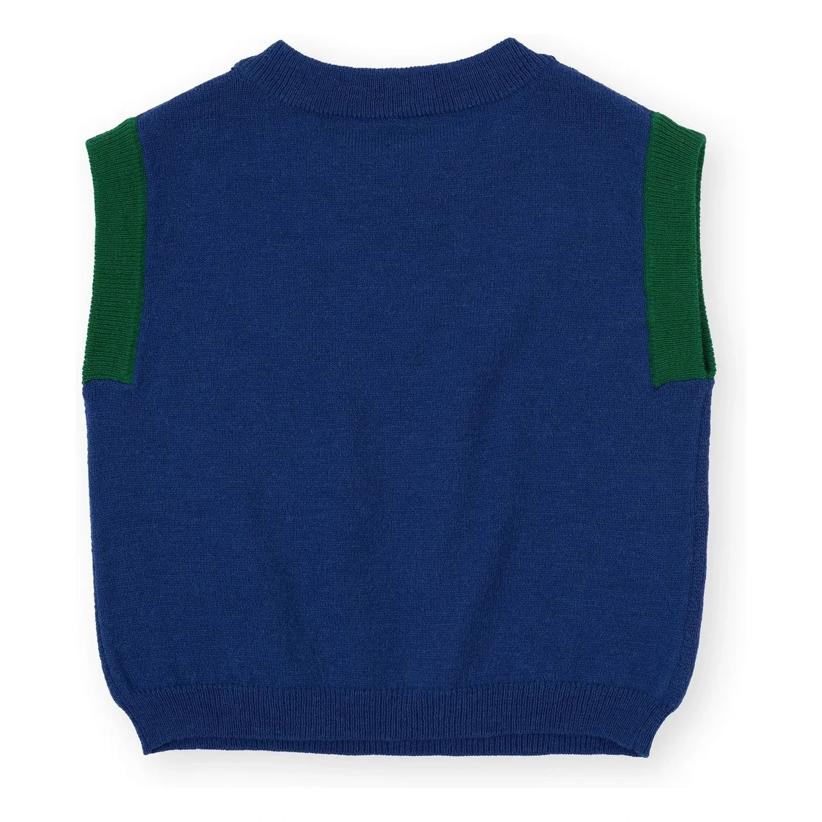 Goldie + Ace - Strawberry Sleeveless Sweater | Dark Blue