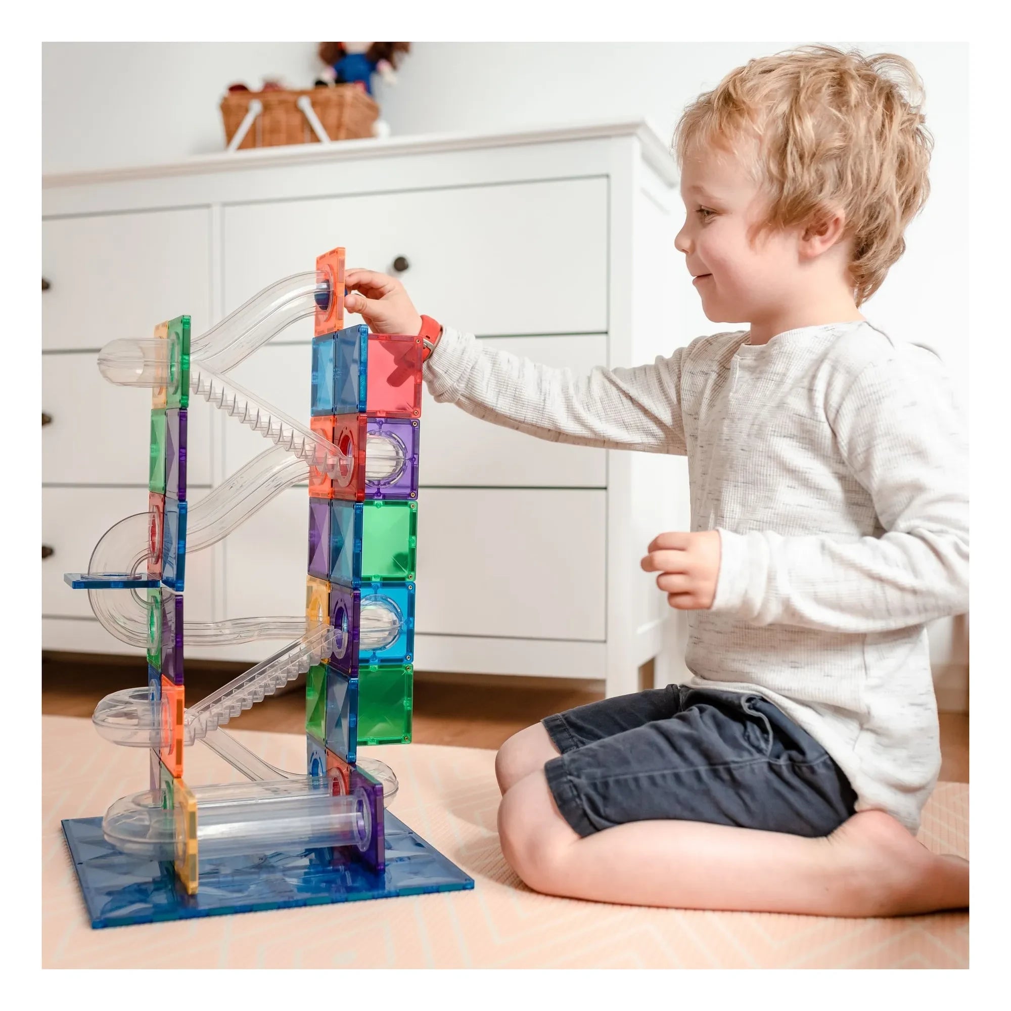 Connetix - Ball Run Set - 92 Pieces | Rainbow