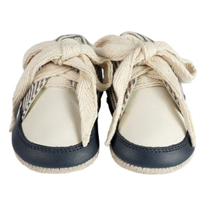 Donsje - Pluksel Striped Sneakers | Night Blue