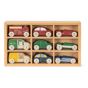Konges Sløjd - FSC Wooden Cars - 9-piece Set