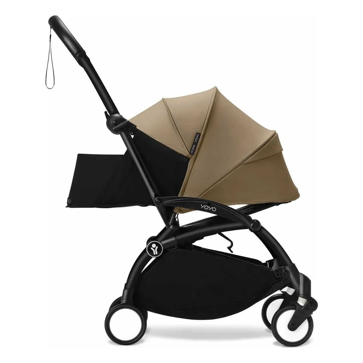 Stokke® - YOYO³ 0+ Newborn Stroller Black Frame | Toffee