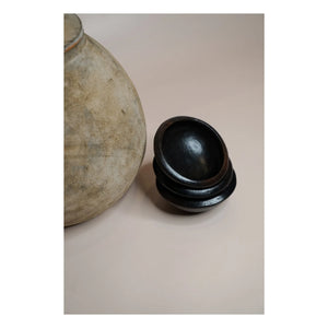 Woodmata - Terracotta Sote Pot | Black