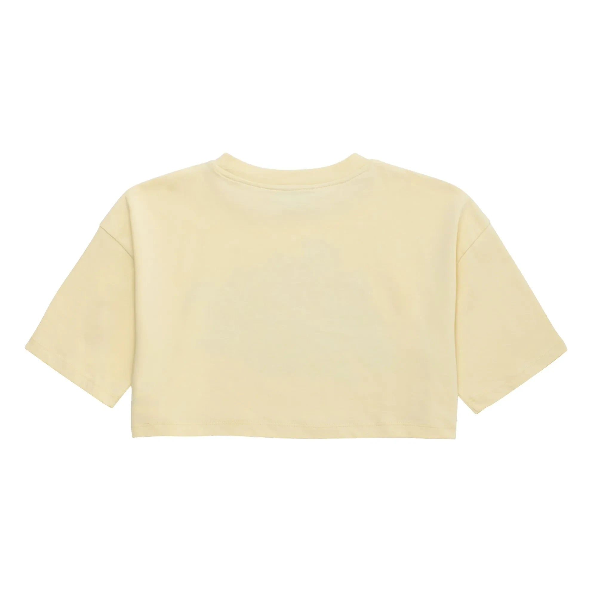 Maison Mangostan - Floral Crop T-Shirt | Pale yellow