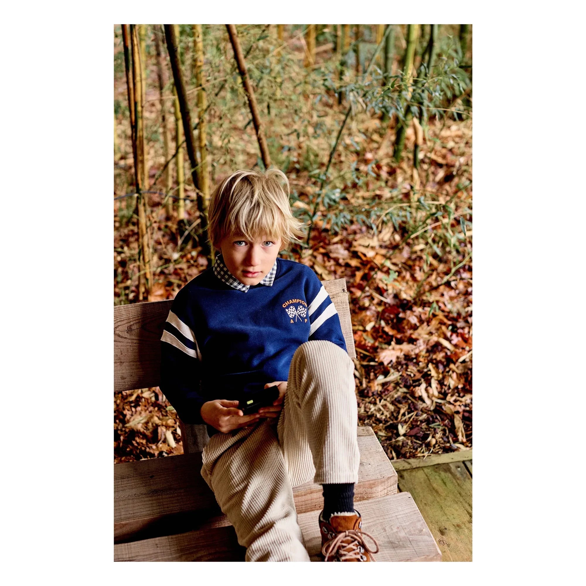 Arsène et Les Pipelettes - Godson organic cotton sweatshirt | Navy Blue