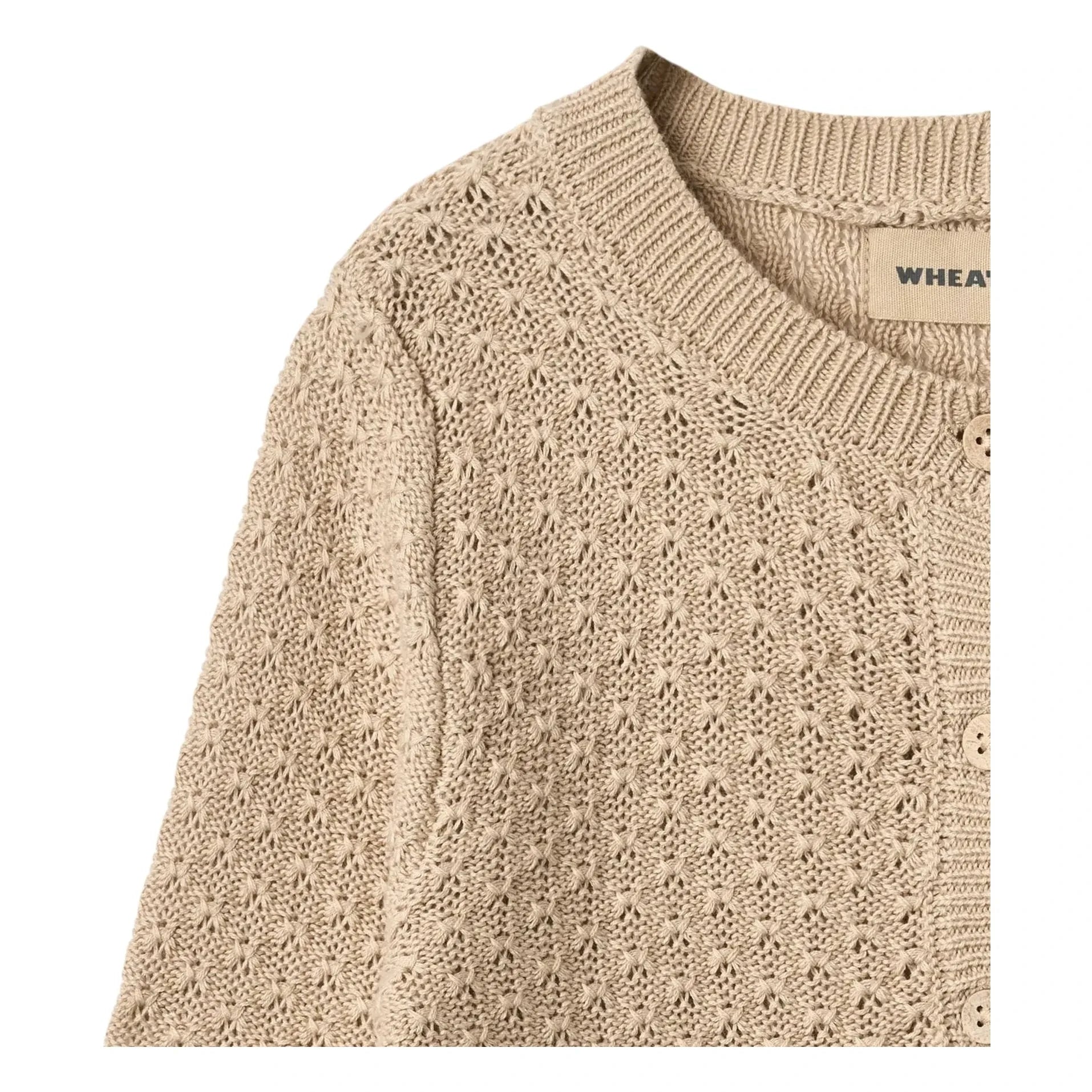 Wheat - Magnella Organic Cotton Cardigan | Ecru