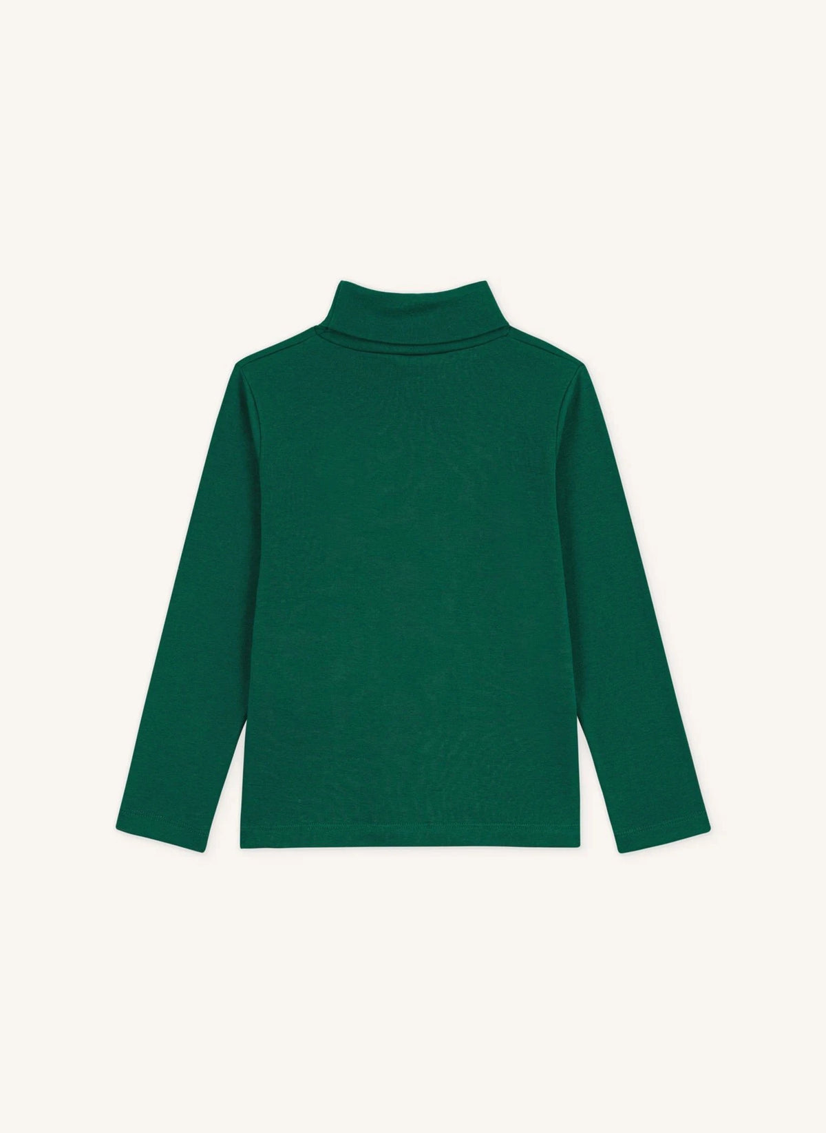Petit Bateau - Organik pamuk logolu balıkçı yaka | Orman Yeşili