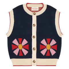 Bobo Choses - Kaleidoscope Organic Cotton Cardigan | Navy