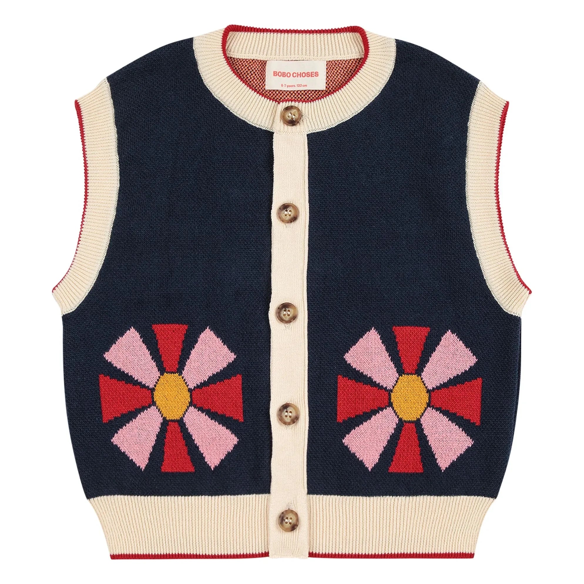 Bobo Choses - Kaleidoscope Organic Cotton Cardigan | Navy