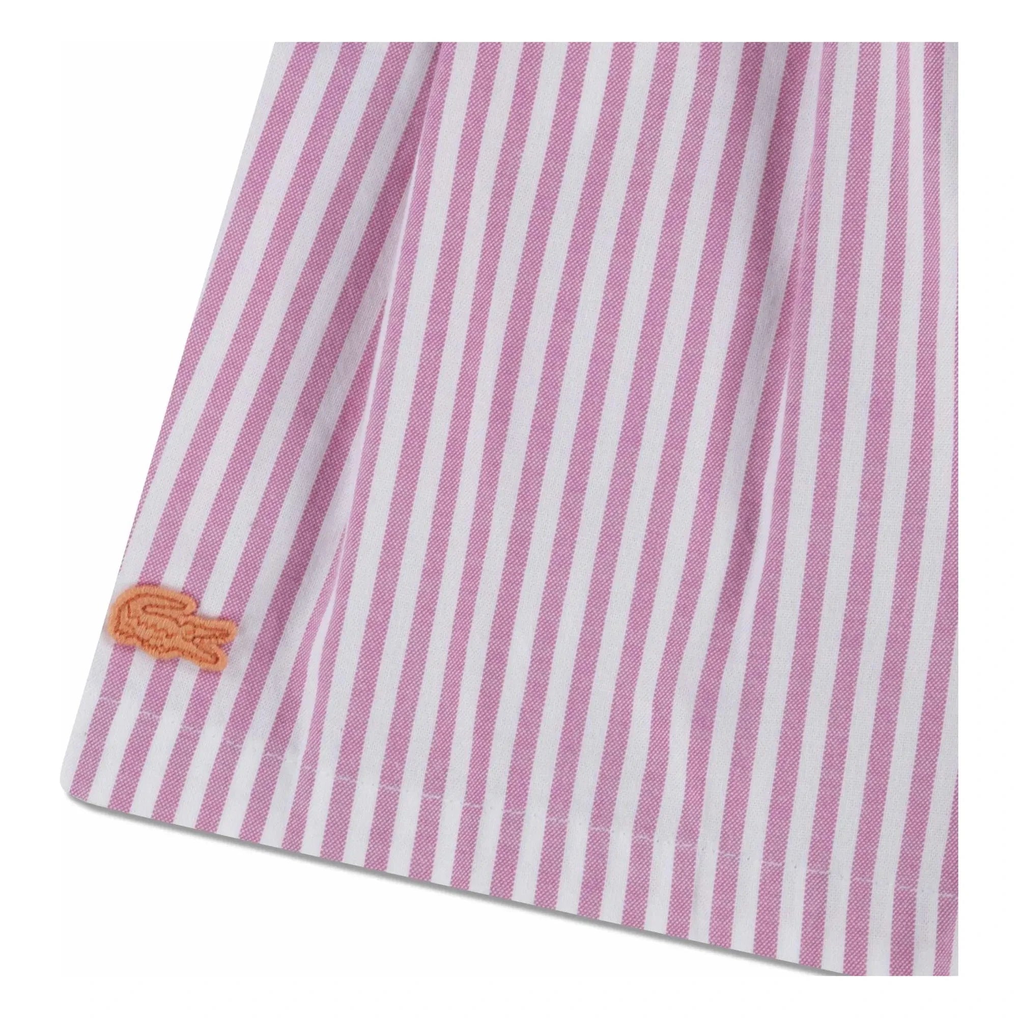 Lacoste - Striped Organic Cotton Pinch Shorts | Pink