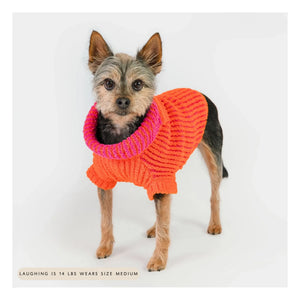 The Furry Folks - Ribbed Pullover | Orange