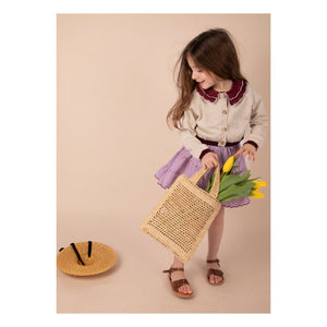 Loir - Chiné Bolero Cardigan | Beige