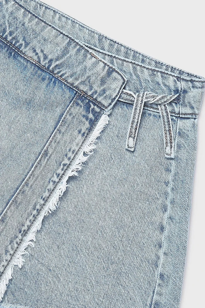 Mayoral Kız Çocuk Denim Etek Şort