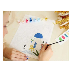 La Petite Épicerie - Numbered Coloring Set - Maja Tomljanovic, Santorini