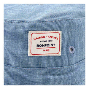Bonpoint - Piob Chambray Organic Cotton Hat | Blue