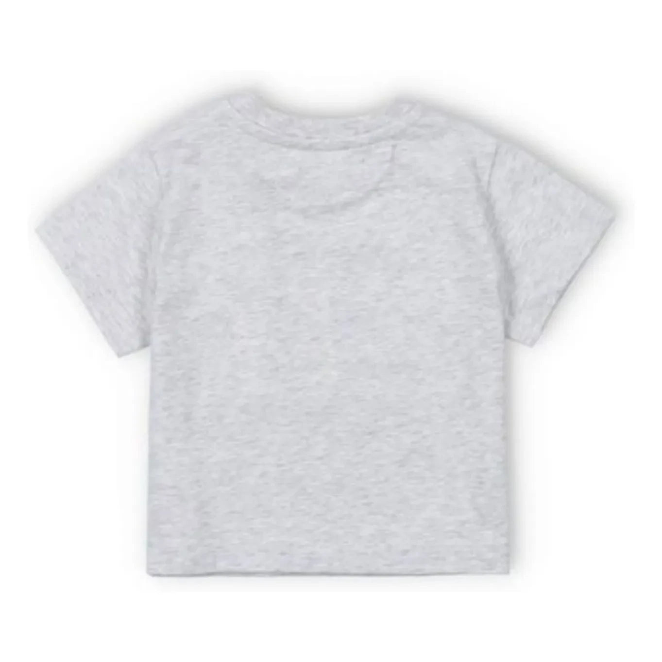 the new society - Mykonos Baby Logo T-shirt | Gray Melange