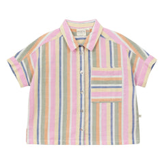 Arsène et Les Pipelettes - Pink Striped Shirt | Pink