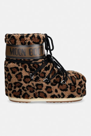 Moon Boot MB ICON LOW FLEECE LEOPARD kadın kar botu