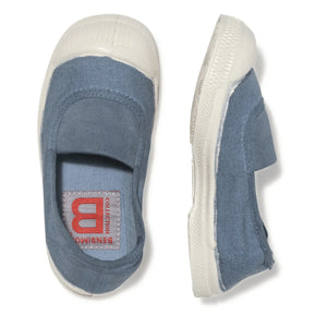 Bensimon - Elastic Vegan Canvas Sneakers | Denim