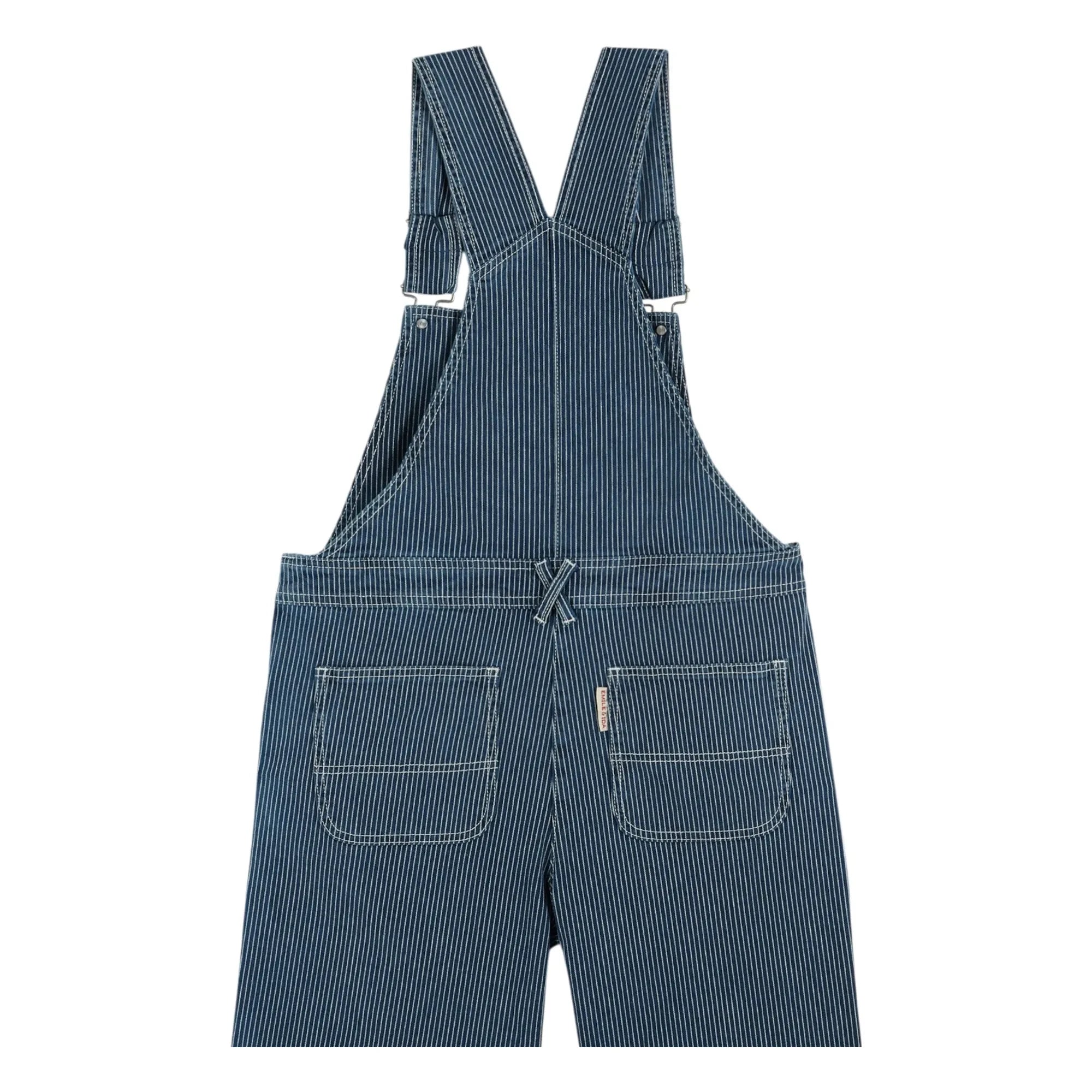 Emile et Ida - Blue Striped Romper | Blue