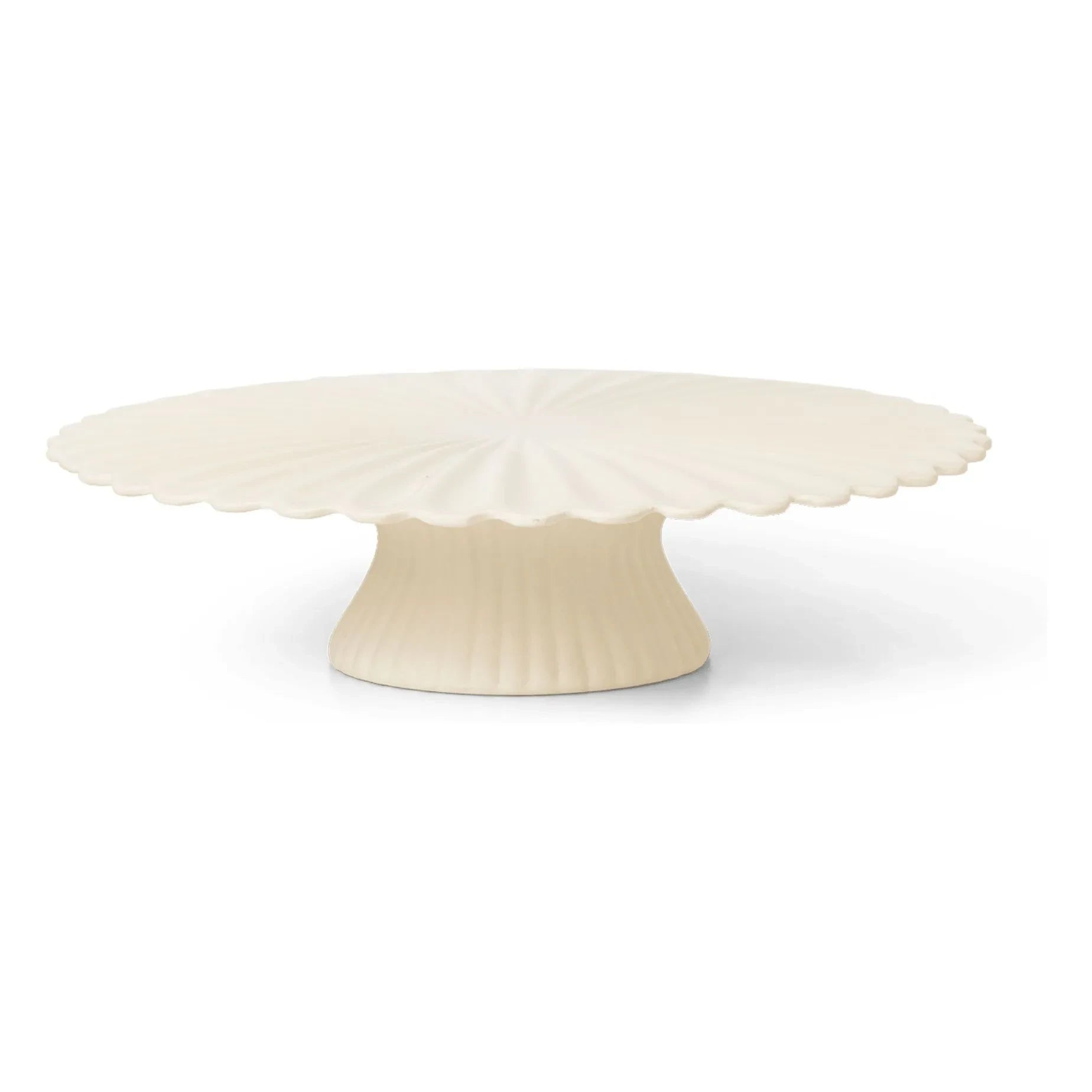 Ferm Living - Fıskiye Stone Ceramic Cake Stand | Off White