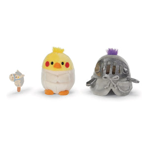 Nici - Knight Costumed Chipsy budgie plush | Gray