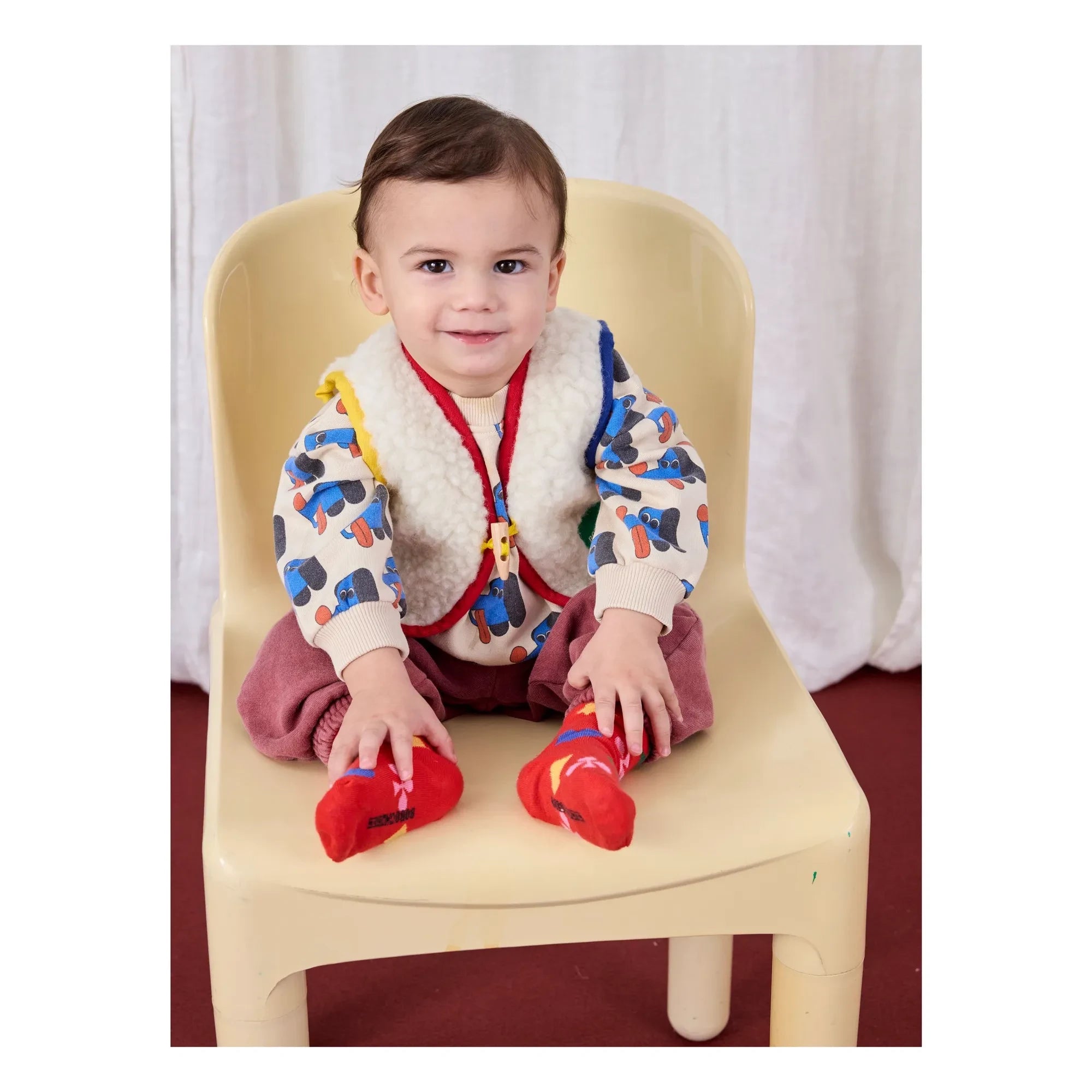 Bobo Choses - Sweat Dogs Organik Pamuk | Bej