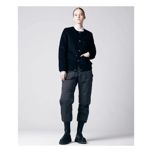 Taion - Velvet Round Neck Jacket | Black